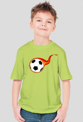Koszulka chłopięca z nadrukiem piłki nożnej