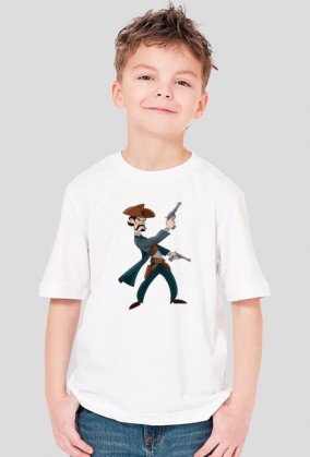 Koszulka chłopięca z nadrukiem rewolwerowca