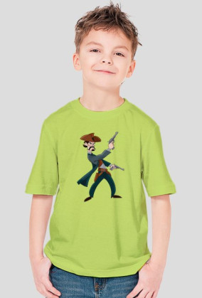 Koszulka chłopięca z nadrukiem rewolwerowca