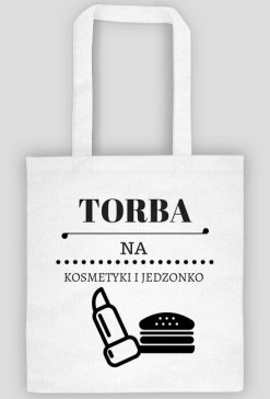 TORBA na kosmetyki i jedzonko | biała