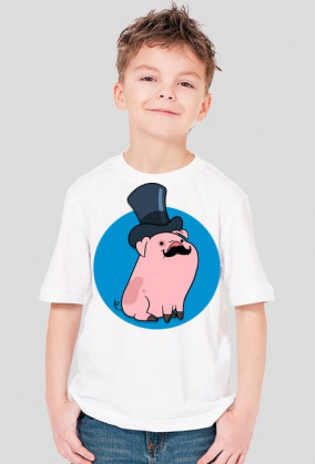 Koszulka [BIAŁA] Gentelman Naboki - Gravity Falls [KID]