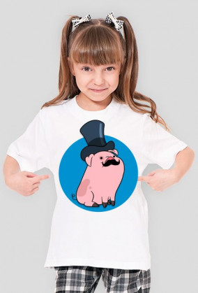 Koszulka [BIAŁA] Gentelman Naboki - Gravity Falls [KID]