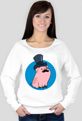 Bluza [BIAŁA] Gentelman Naboki - Gravity Falls