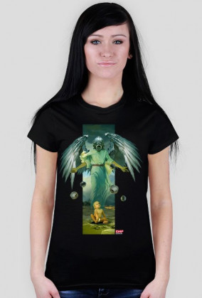 Futurystyczny archanioł - koszulka damska