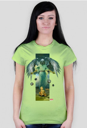 Futurystyczny archanioł - koszulka damska