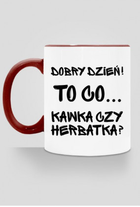 Kubek kolor - Kawka czy Herbatka?