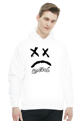 Biała bluza z kapturem Lil Peep - Machamaza