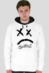 Biała bluza z kolorowym kapturem Lil Peep - Machamaza