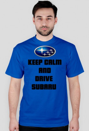 Koszulka keep calm and drive subaru