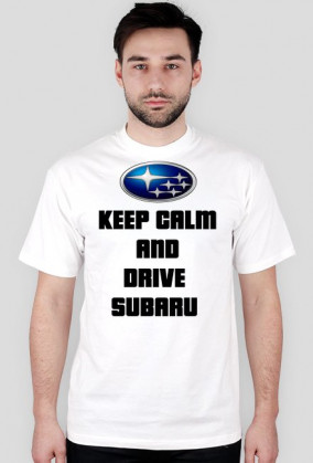 Koszulka keep calm and drive subaru