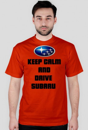 Koszulka keep calm and drive subaru