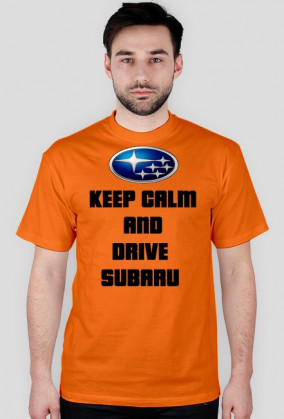 Koszulka keep calm and drive subaru