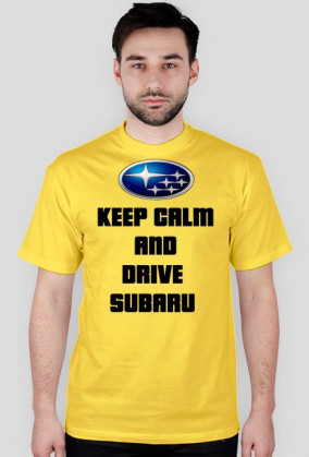 Koszulka keep calm and drive subaru