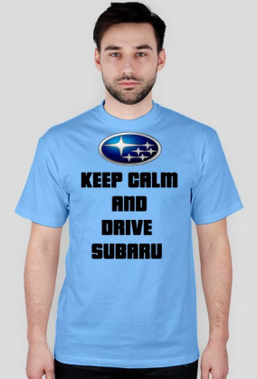 Koszulka keep calm and drive subaru
