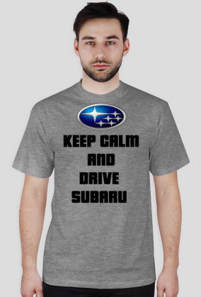 Koszulka keep calm and drive subaru