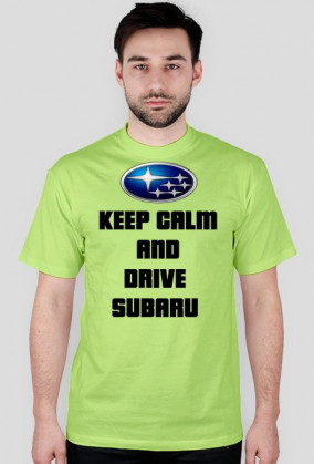 Koszulka keep calm and drive subaru
