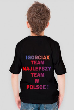 Koszulka Igorciax team dla dzieci
