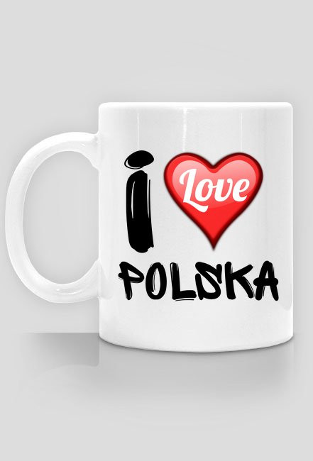 Kubek I Love Polska - nadruk jednostronny