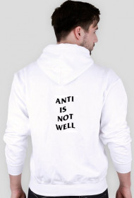 JDSTUFF - ANTI IS NOT WELL BLUZA BIAŁA
