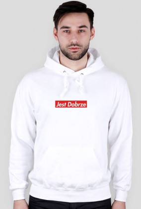 JD STUFF - BOGO JEST DOBRZE BLUZA BIAŁA