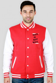 JDSTUFF - BLUZA COLLEGE CZERWONA