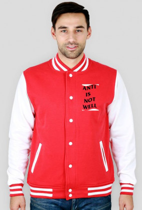 JDSTUFF - BLUZA COLLEGE CZERWONA