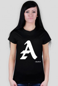 Koszulka damska "A", czarna