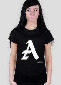 Koszulka damska "A", czarna