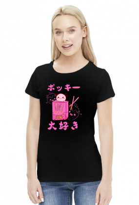 Kawaii Pocky Truskawka - Koszulka Otaku (Damska)