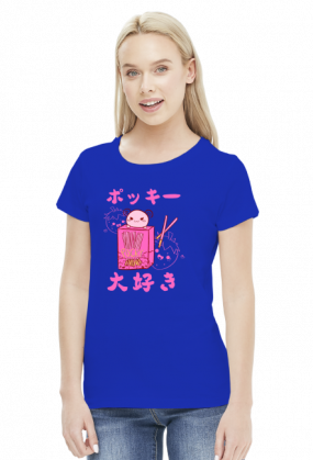 Kawaii Pocky Truskawka - Koszulka Otaku (Damska)