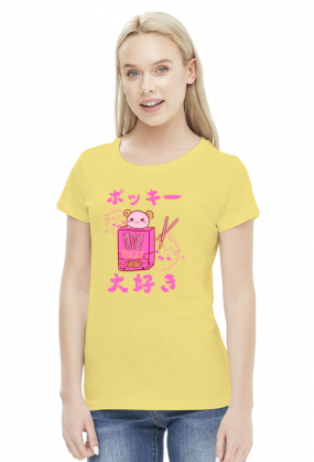Kawaii Pocky Truskawka - Koszulka Otaku (Damska)