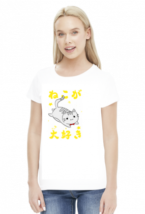 Kawaii Neko - Koszulka dla otaku (Damska)