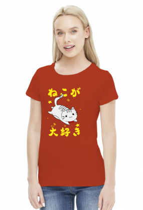 Kawaii Neko - Koszulka dla otaku (Damska)