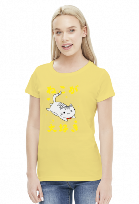 Kawaii Neko - Koszulka dla otaku (Damska)