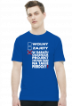 Wolny, Zajęty - Ogarniam Projekt (koszulka męska) jasna grafika