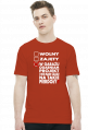 Wolny, Zajęty - Ogarniam Projekt (koszulka męska) jasna grafika