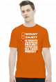Wolny, Zajęty - Ogarniam Projekt (koszulka męska) jasna grafika