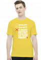 Wolny, Zajęty - Ogarniam Projekt (koszulka męska) jasna grafika