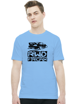 E46 - RWD Freak (koszulka męska) ciemna grafika