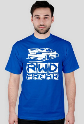 E46 - RWD Freak (koszulka męska) jasna grafika