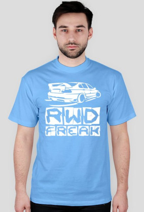 E46 - RWD Freak (koszulka męska) jasna grafika