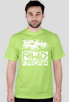 E46 - RWD Freak (koszulka męska) jasna grafika