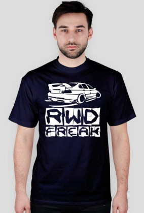 E46 - RWD Freak (koszulka męska) jasna grafika
