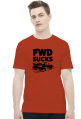E46 - FWD sucks (koszulka męska) ciemna grafika