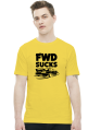 E46 - FWD sucks (koszulka męska) ciemna grafika
