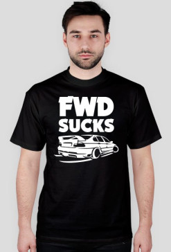 E46 - FWD sucks (koszulka męska) jasna grafika