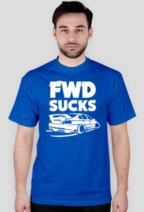 E46 - FWD sucks (koszulka męska) jasna grafika