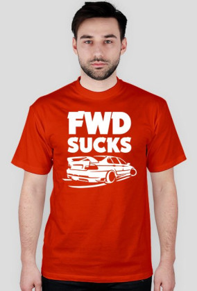 E46 - FWD sucks (koszulka męska) jasna grafika