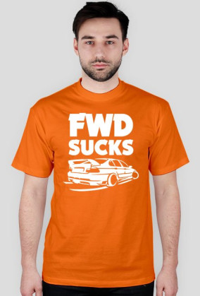 E46 - FWD sucks (koszulka męska) jasna grafika