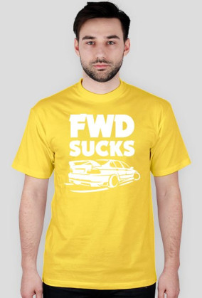 E46 - FWD sucks (koszulka męska) jasna grafika